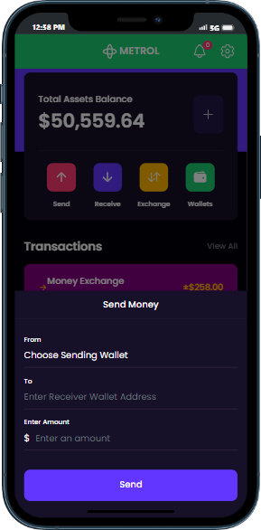 metrolwallet settings